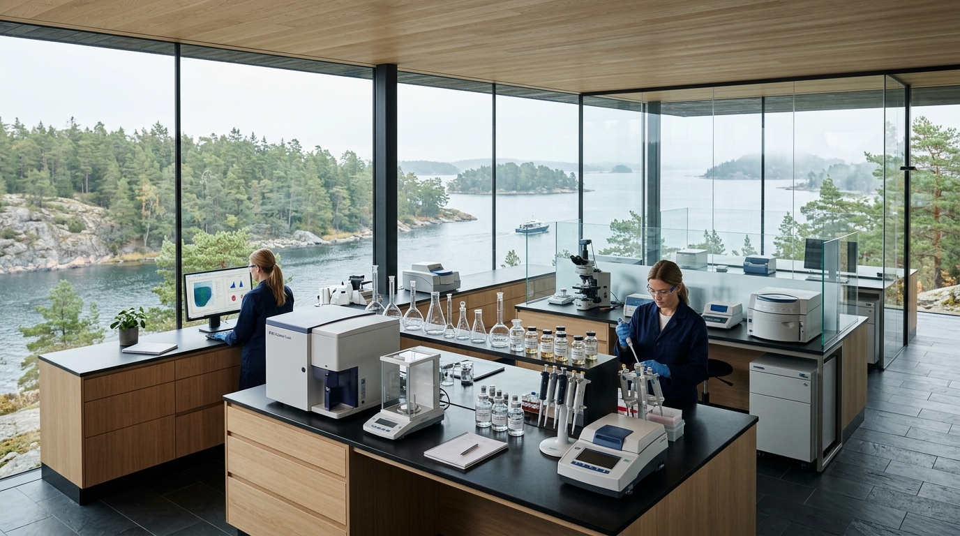 Prostaktiv Lab forskningslaboratorium i Stockholms skärgård
